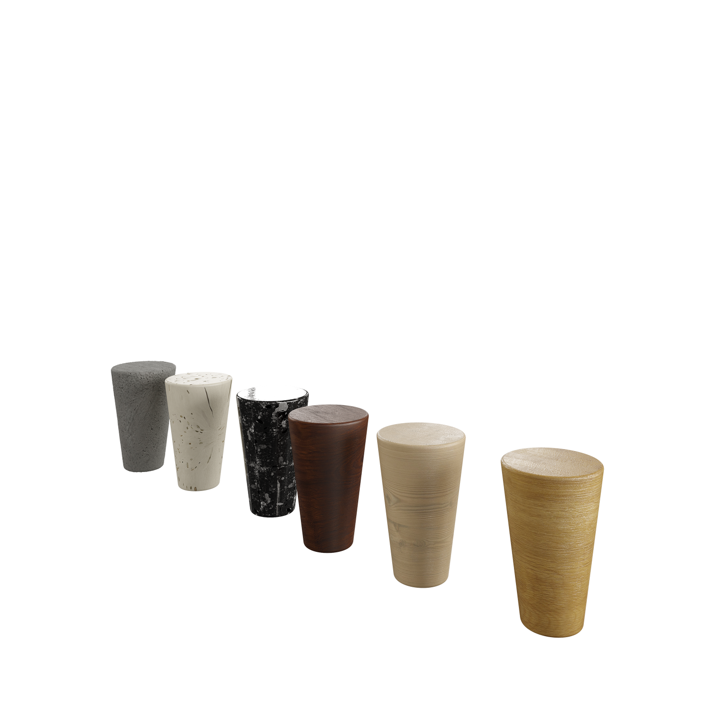 Furniture conic legs